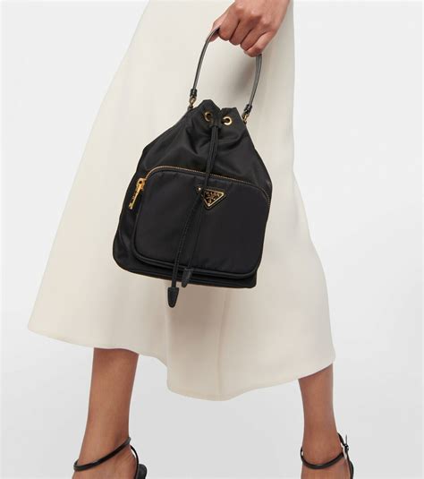 prada duet re-nylon shoulder bag|prada re nylon bucket bag.